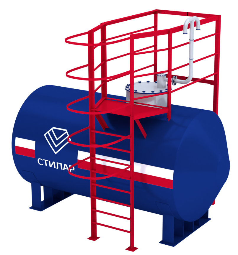 Горизонтальный резервуар РГСН для мазута 25 м³ от завода-производителя